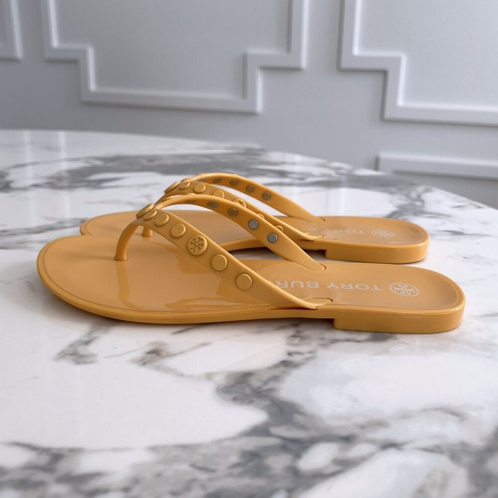 NWT - Tory Burch Studded Jelly Flip Flop - Sunburst☀️ - Picture 2 of 7